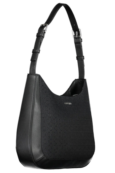 Black Polyester Handbag