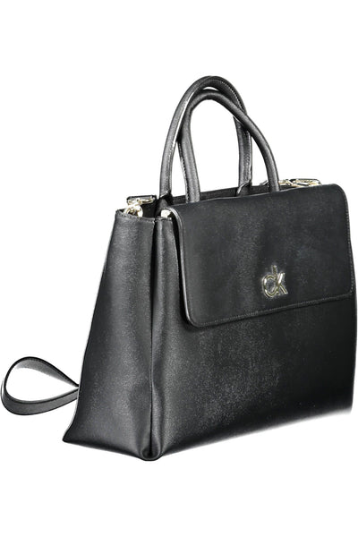 Black Polyester Handbag