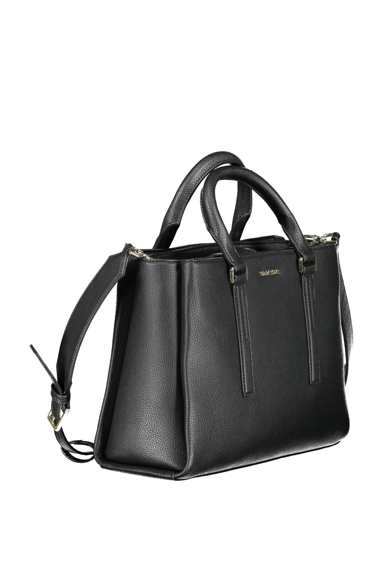 Black Polyester Handbag