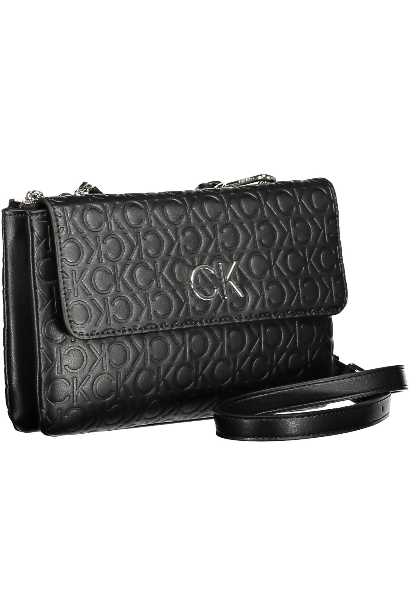 Black Polyester Handbag