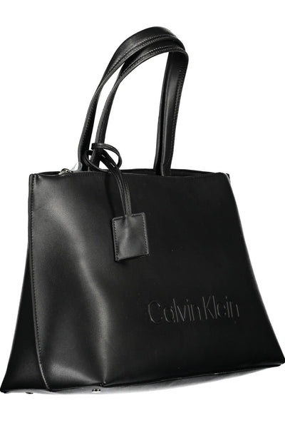 Black Polyester Handbag