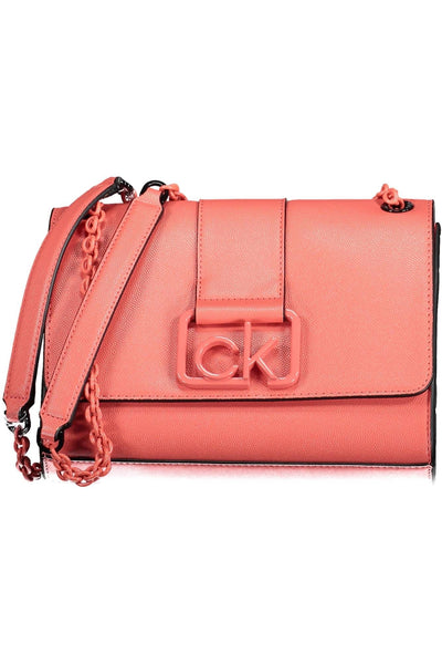 Pink Polyurethane Handbag