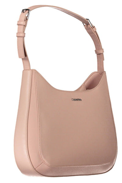 Pink Polyester Handbag