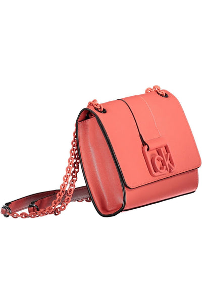 Pink Polyurethane Handbag