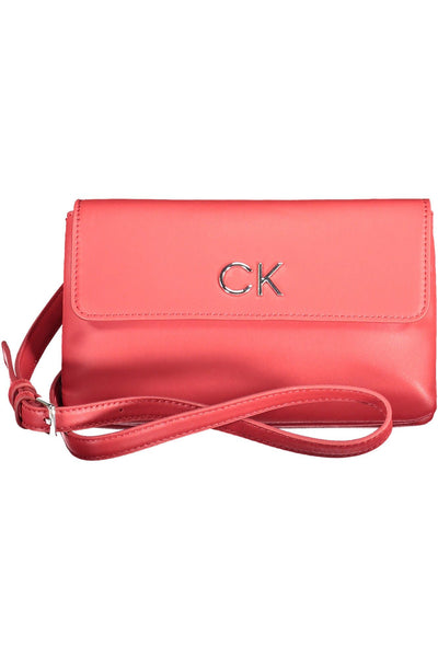 Red Polyester Handbag