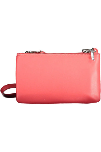 Red Polyester Handbag