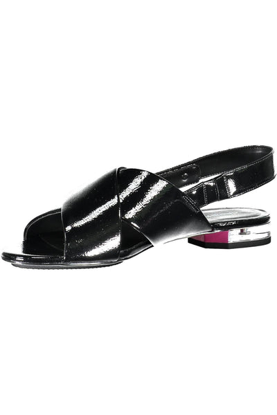 Black Polyurethane Sandal