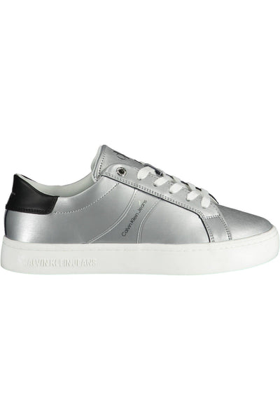 Silver Cotton Sneaker