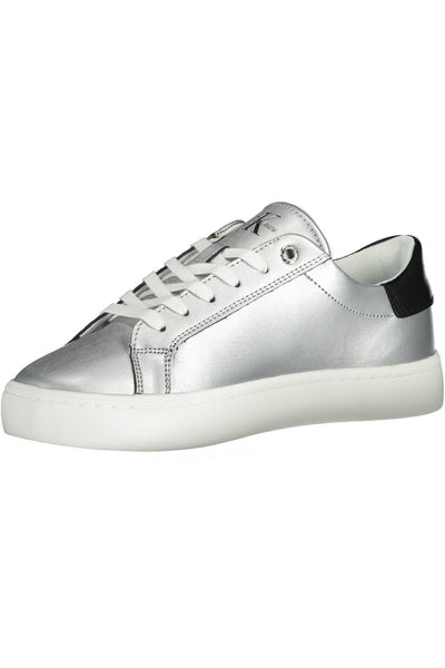 Silver Cotton Sneaker