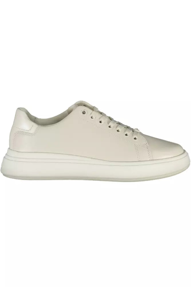 Beige Polyester Sneaker