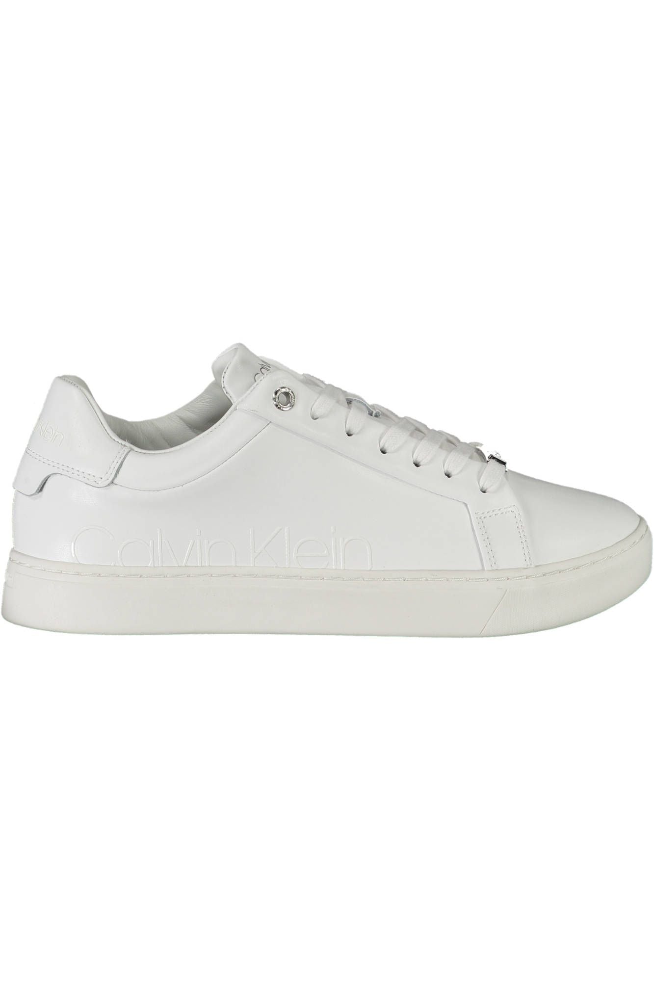 White Polyester Sneaker