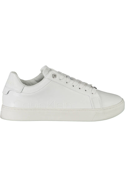 White Polyester Sneaker