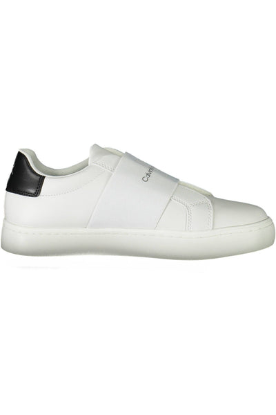 White Polyester Sneaker