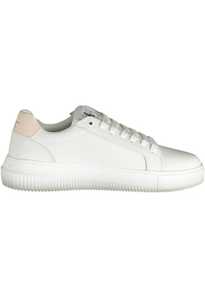 White Polyester Sneaker