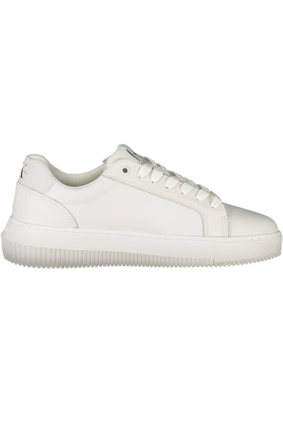 White Polyester Sneaker