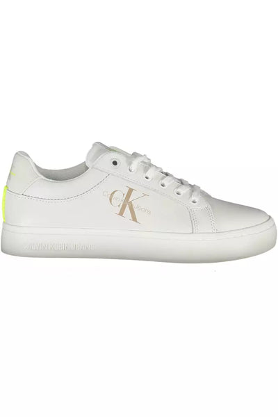 White Polyester Sneaker