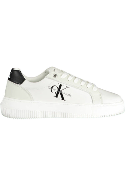 White Polyester Sneaker