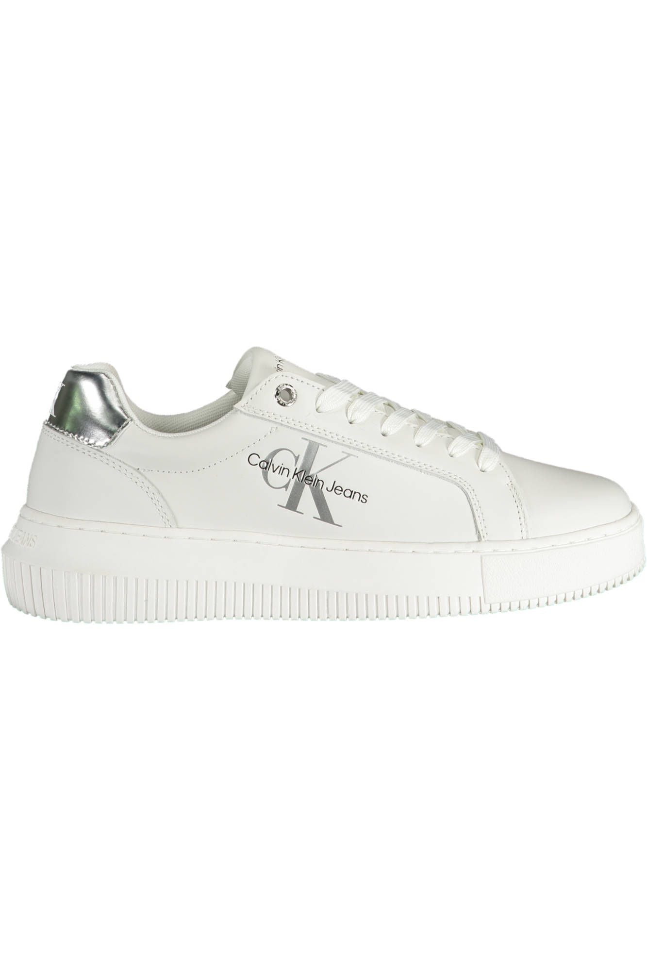 White Polyester Sneaker