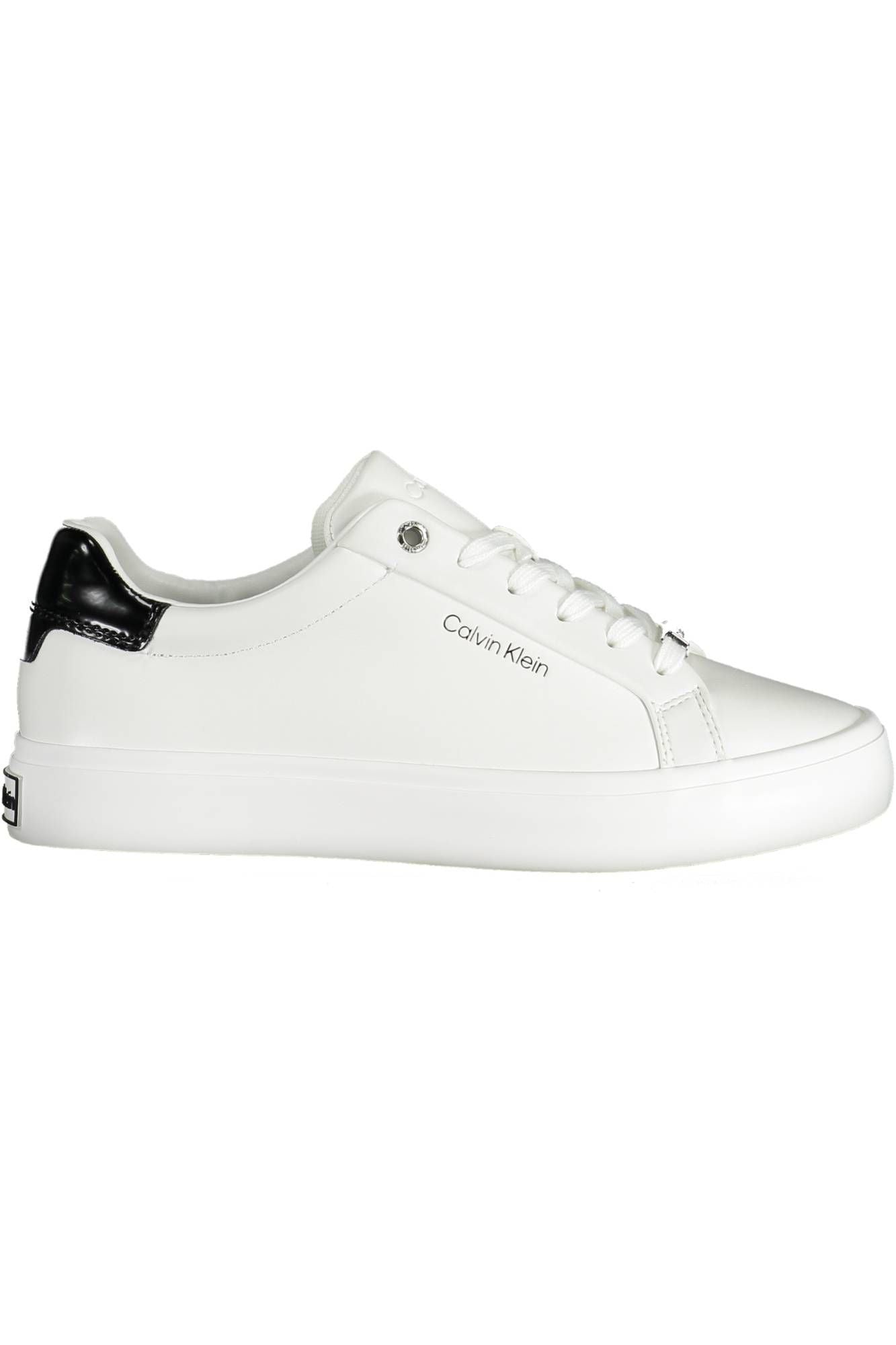 White Polyester Sneaker