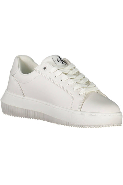 White Polyester Sneaker