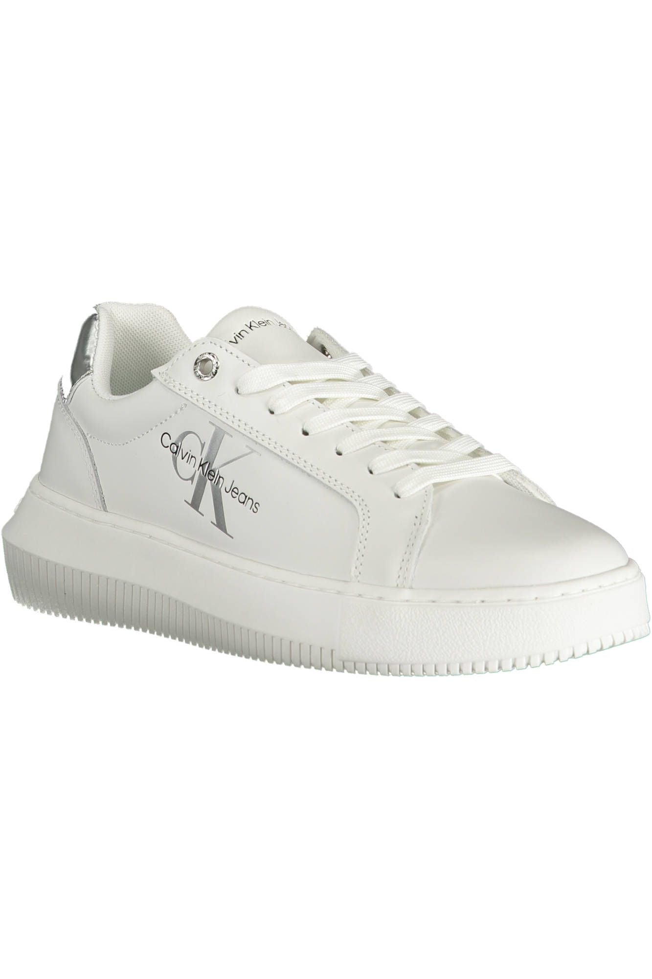 White Polyester Sneaker