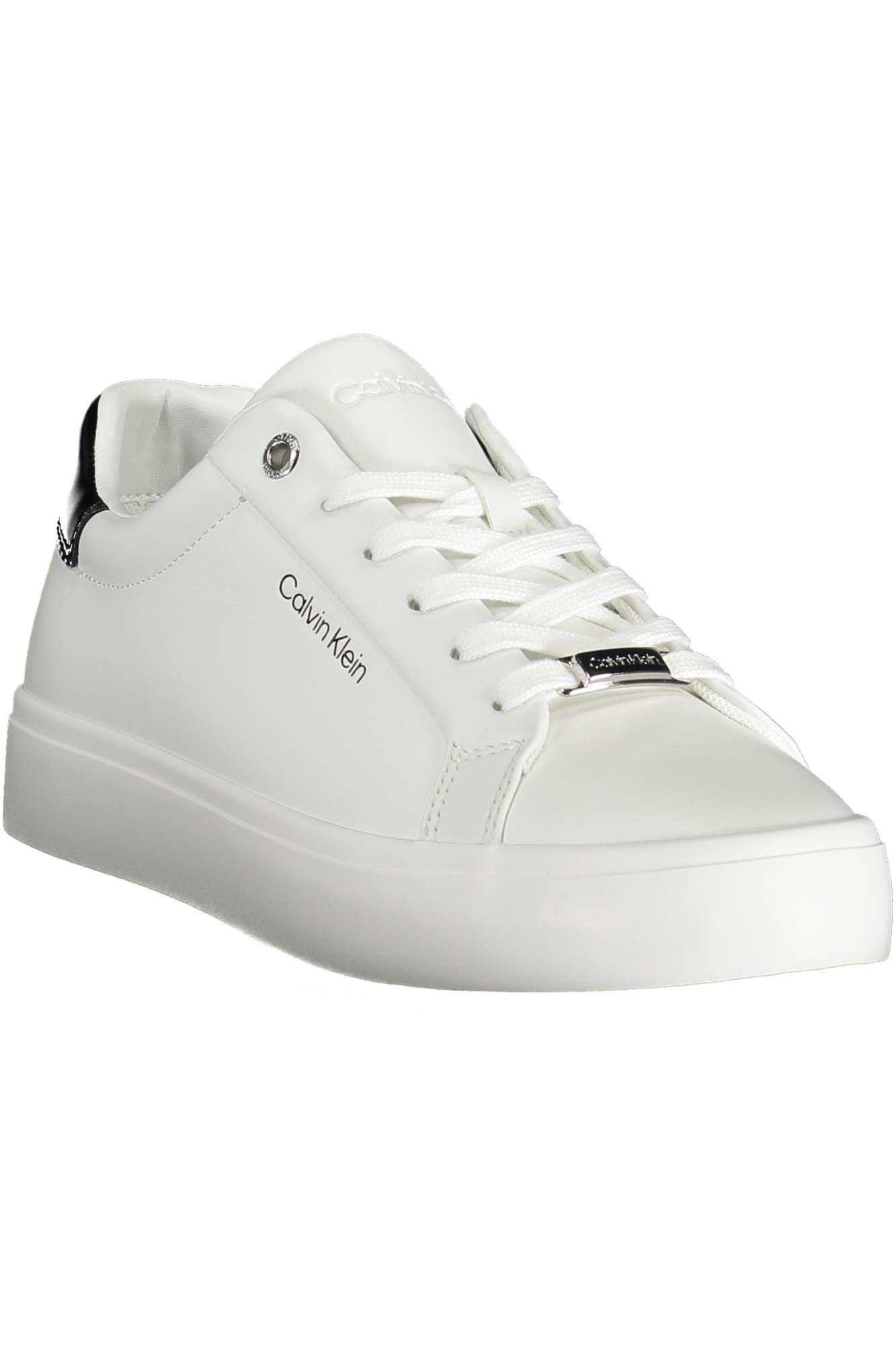 White Polyester Sneaker