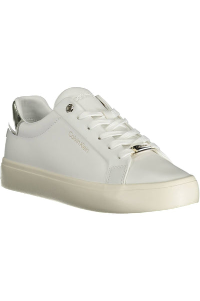 White Polyester Sneaker