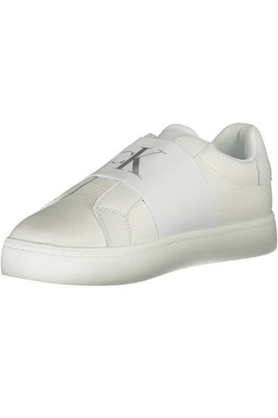 White Polyester Sneaker