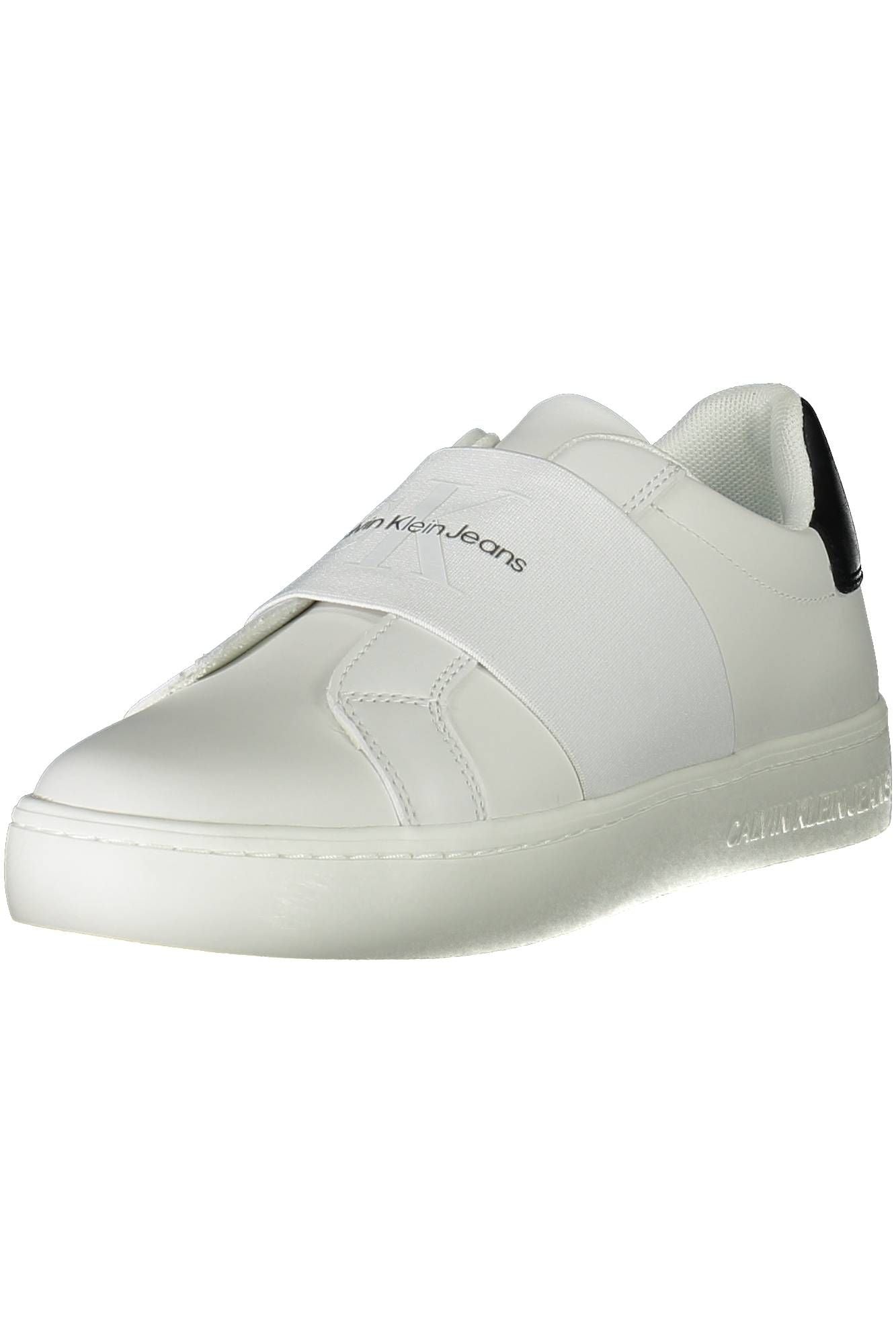 White Polyester Sneaker