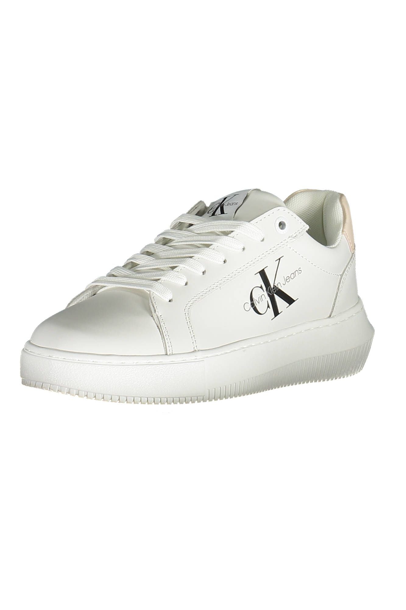 White Polyester Sneaker