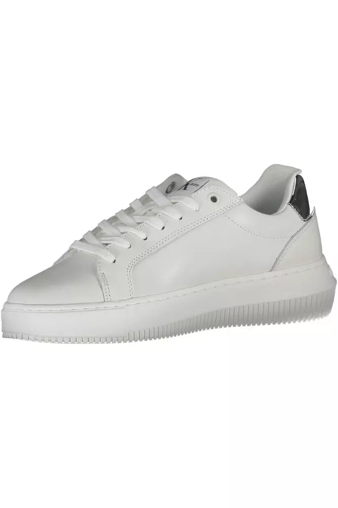 White Polyester Sneaker