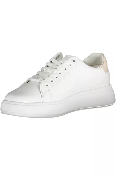 White Polyester Sneaker