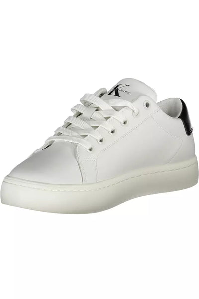 White Polyester Sneaker