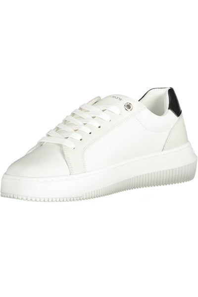 White Polyester Sneaker