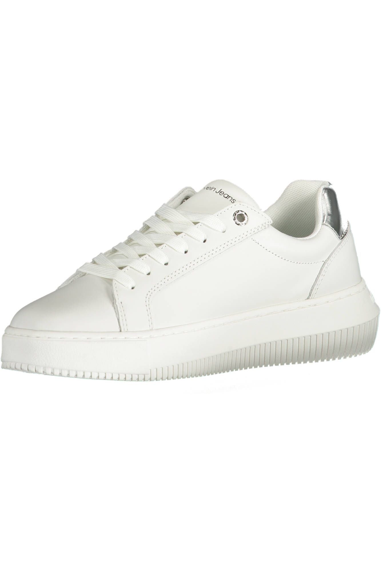 White Polyester Sneaker