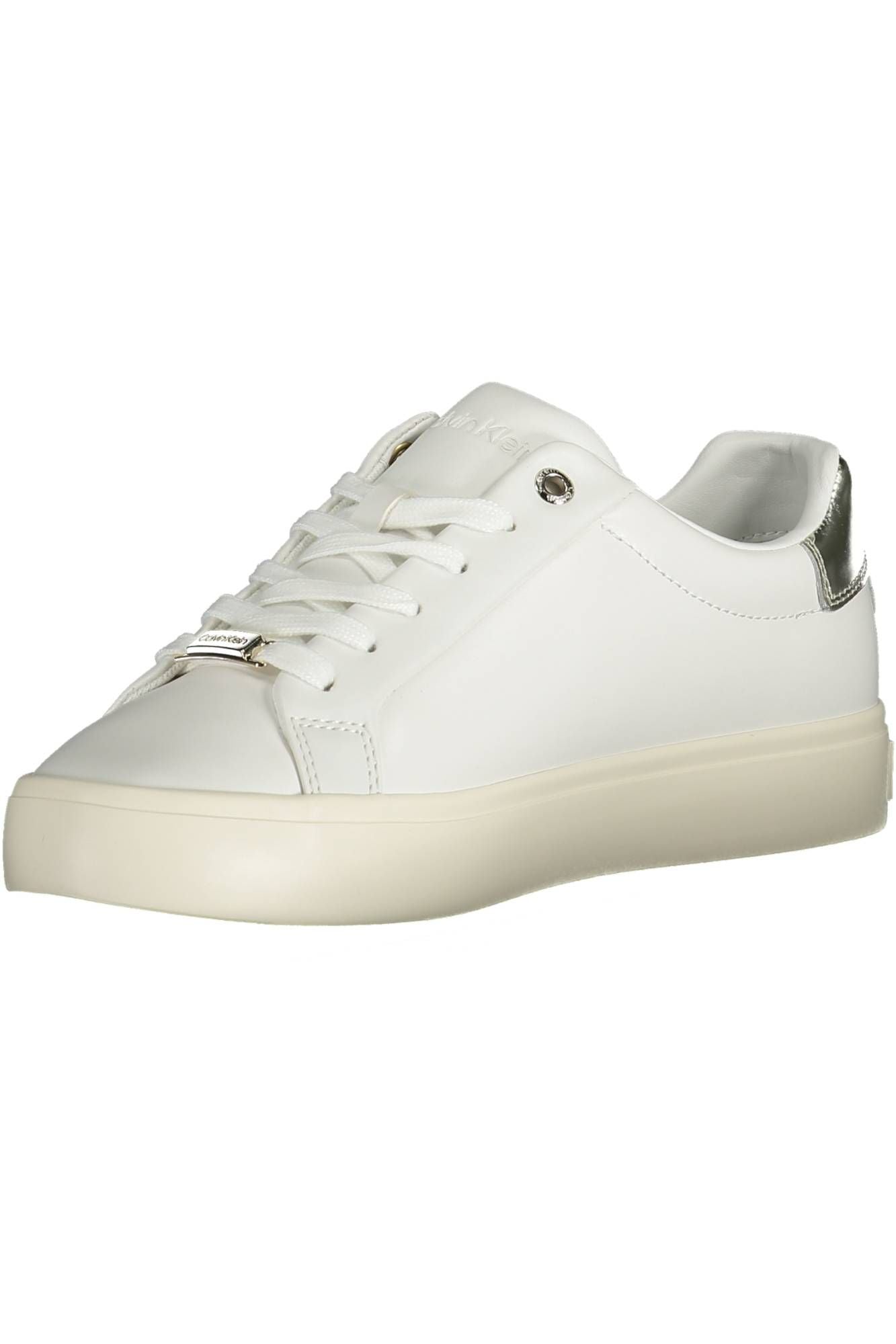 White Polyester Sneaker