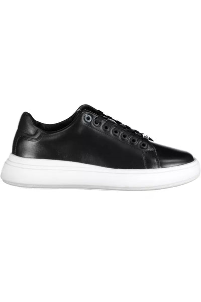 Black Polyester Sneaker