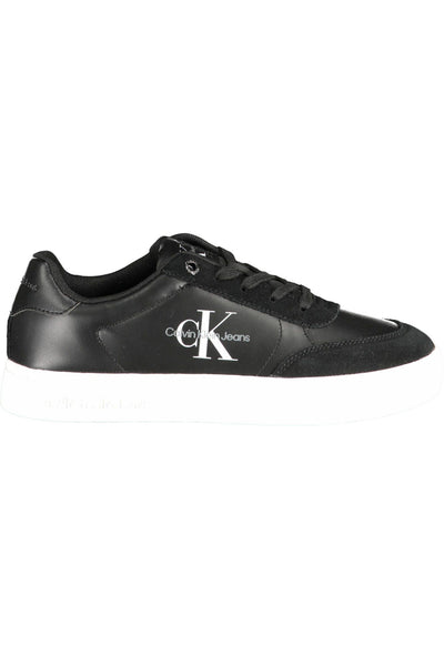 Black Polyester Sneaker