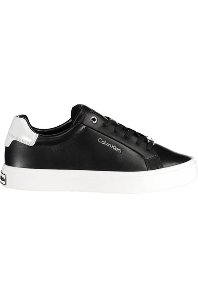 Black Polyester Sneaker