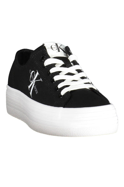 Black Cotton Sneaker