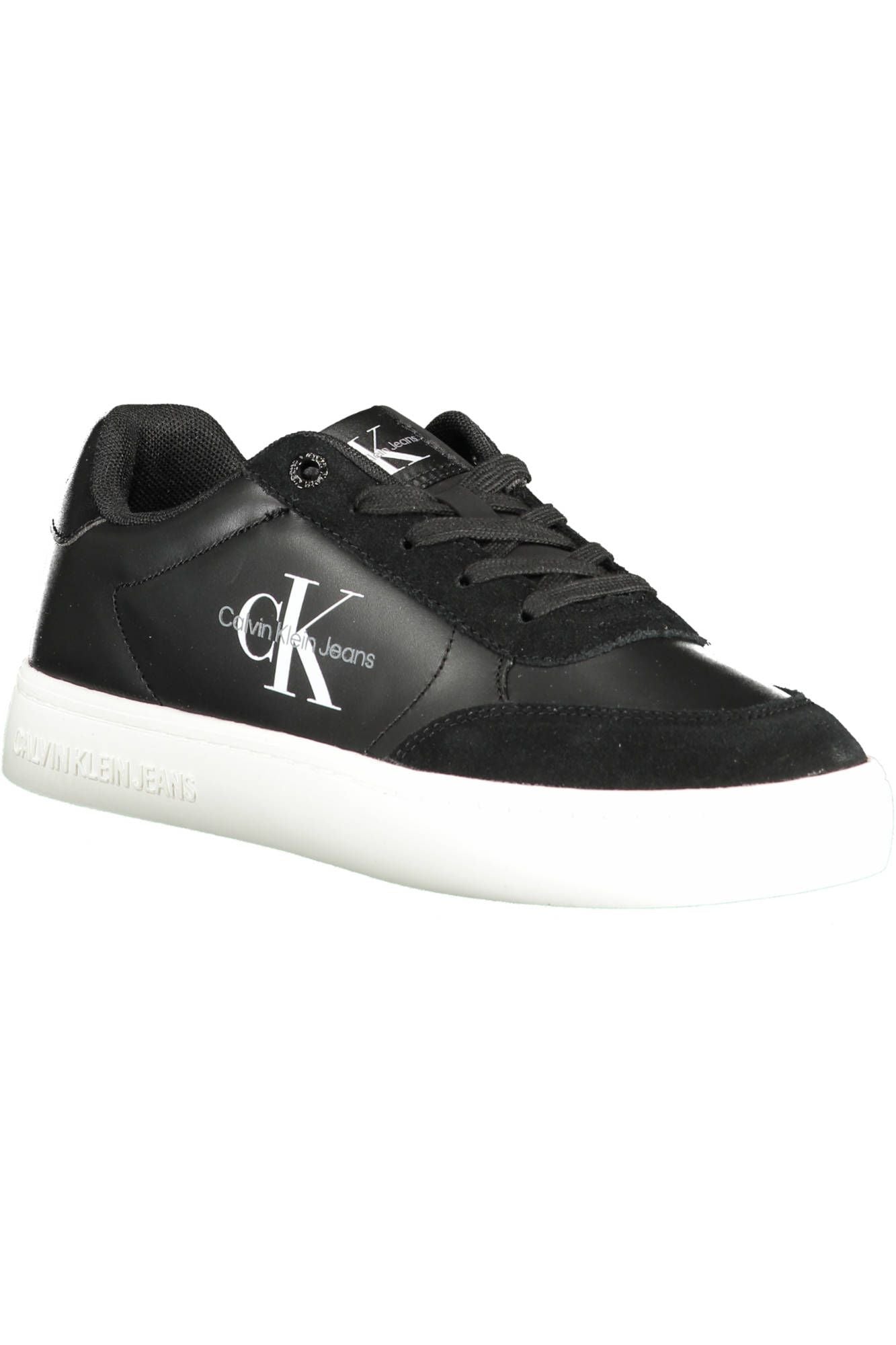 Black Polyester Sneaker