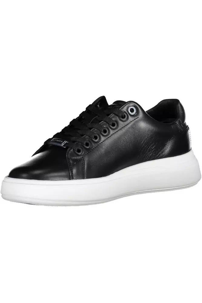 Black Polyester Sneaker