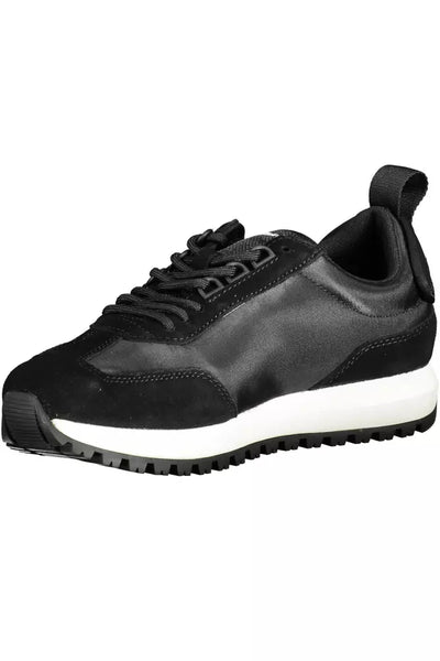 Black Polyester Sneaker