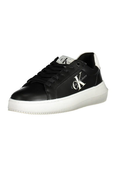 Black Polyester Sneaker