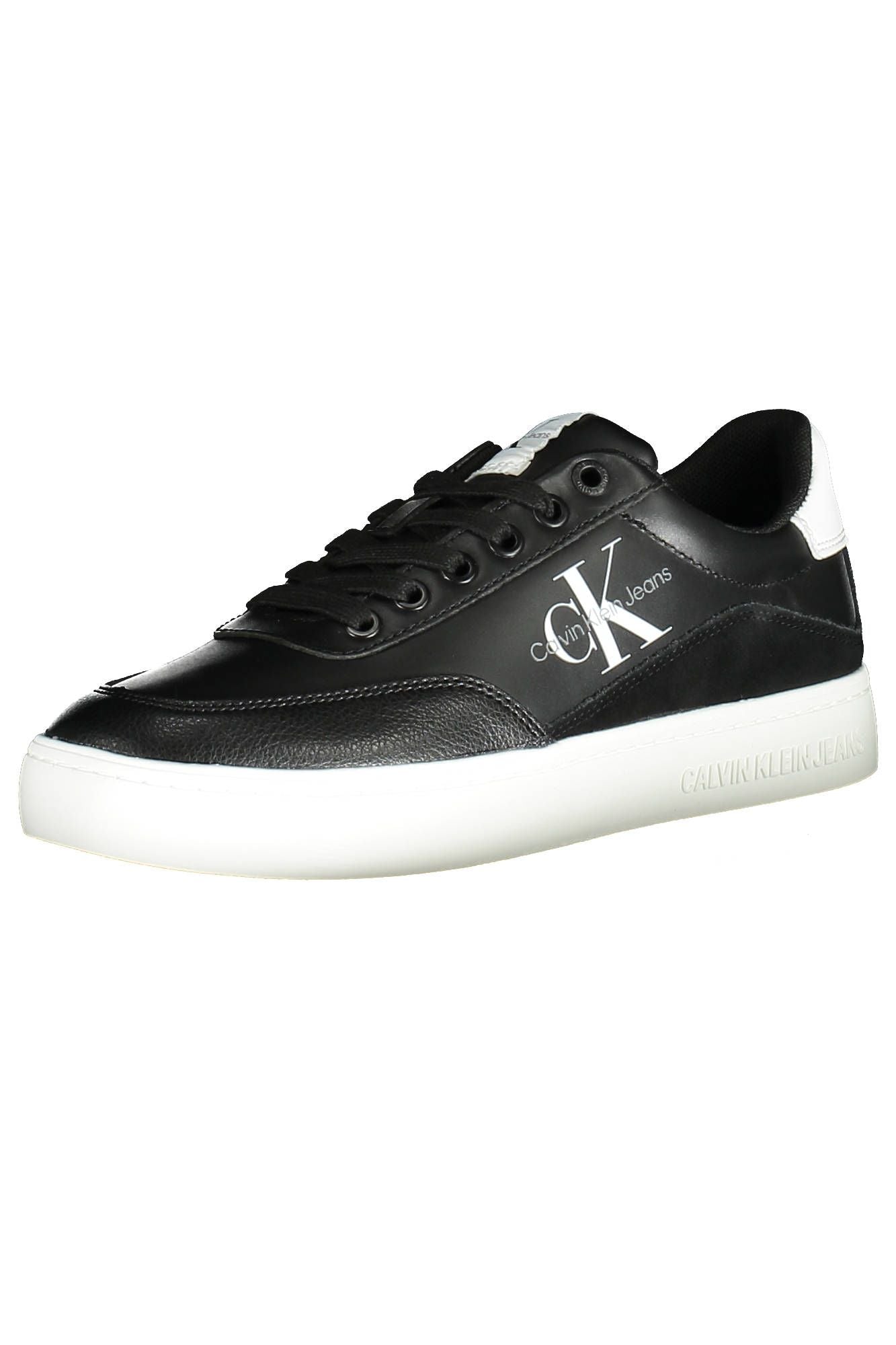 Black Polyester Sneaker