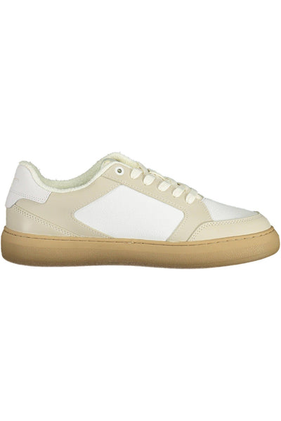 White Polyester Sneaker