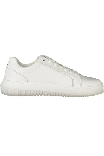 White Polyester Sneaker