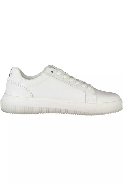 White Polyester Sneaker