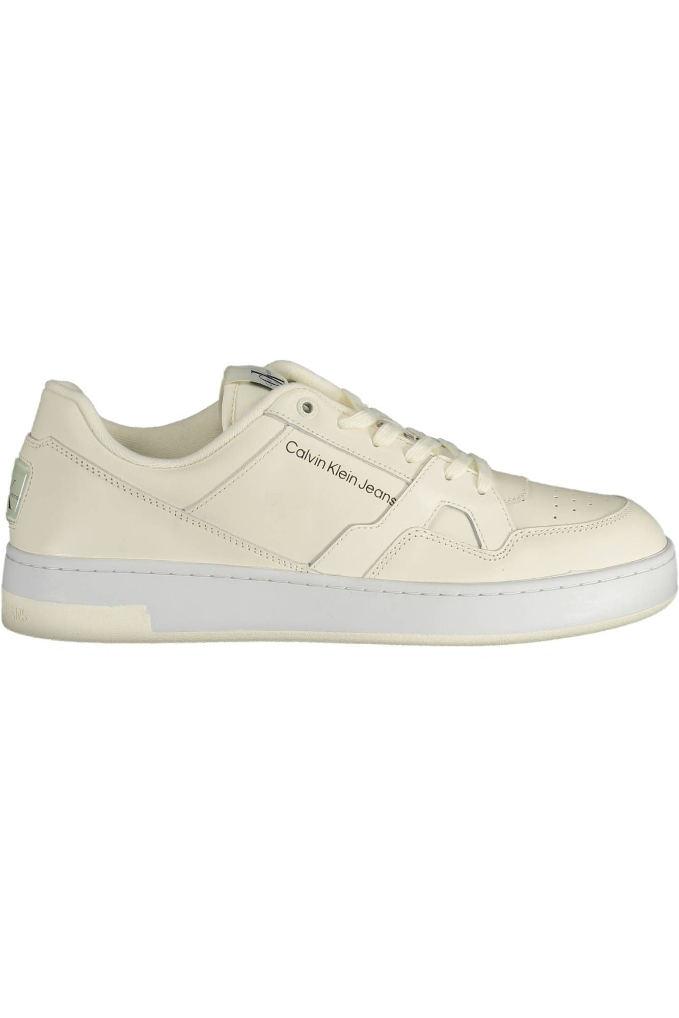 White Polyester Sneaker