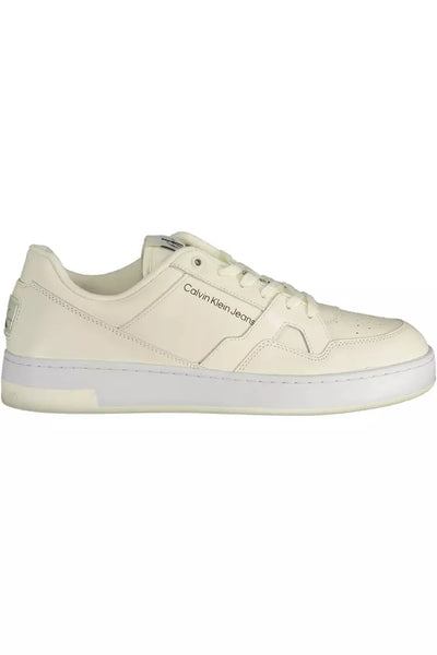 White Polyester Sneaker